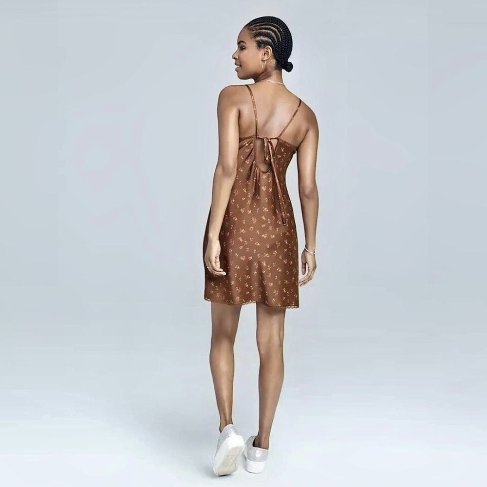 Cherry Detail Slip Dress with Slit - Picture 7 of 7